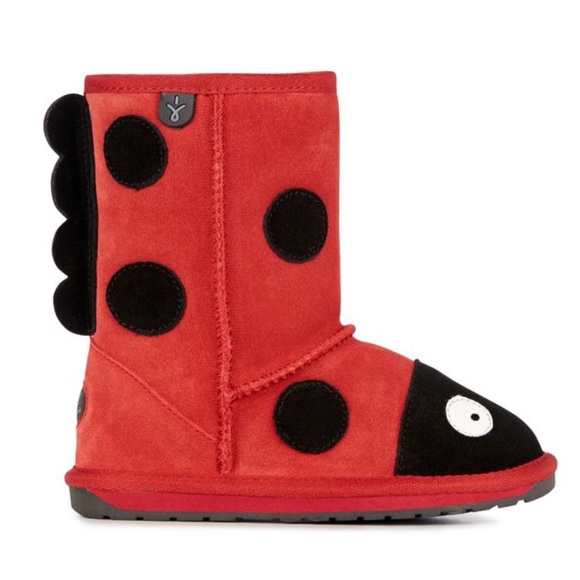 Sold! 🐞Brand new in box, EMU Ladybug boots size 3 - Picture 5 of 6